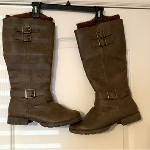 NWOT JustFab Rubie WC Brown Boots size 9.5